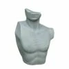 Torso Mann In Zement-Optik Aus Polystone - Uomo