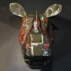 Upcycling Unikat- Nashornkopf Aus Ölfässern Für Die Wandmontage - Kawikani -Outlet GARTENTRAUM Store upcycling unikat nashornkopf aus oelfaessern fuer die wandmontage kawikani2