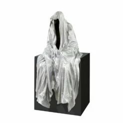 Versilberte Bronzeskulptur Des Zeitwächters Für Kanten - Kantenhocker (Silber)