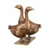 Vogelfigur 2 Gänse Aus Bronze Im Limitierten Design - Gänsepaar -Outlet GARTENTRAUM Store vogelfigur 2 gaense aus bronze im limitierten design gaensepaar