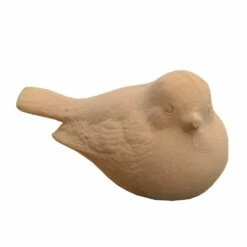 Vogelfigur Aus Keramik - Terrakotta Hell - Winterfest - Piepmatz Terra Hell