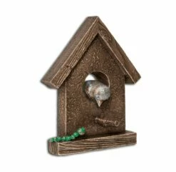 Vogelhaus Zur Wandbefestigung Aus Bronze - Vogelhaus