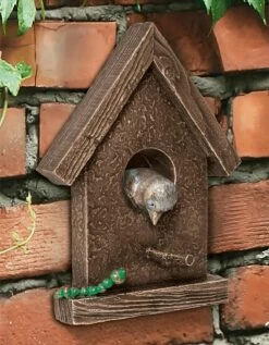 Vogelhaus Zur Wandbefestigung Aus Bronze - Vogelhaus 7 Vogelhaus Zur Wandbefestigung Aus Bronze - Vogelhaus -Outlet GARTENTRAUM Store vogelhaus zur wandbefestigung aus bronze vogelhaus3