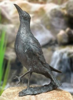 Vogelskulpturen Set Mit 3 Rabenvögeln Aus Bronze - Raben Set -Outlet GARTENTRAUM Store vogelskulpturen set mit 3 rabenvoegeln aus bronze raben set5