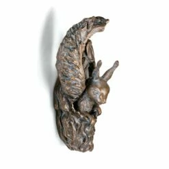 Wand Bronzeskulptur Eichhörnchen Mit Kobel - Hörnchen Mit Nest 9 Wand Bronzeskulptur Eichhörnchen Mit Kobel - Hörnchen Mit Nest -Outlet GARTENTRAUM Store wand bronzeskulptur eichhoernchen mit kobel hoernchen mit nest4