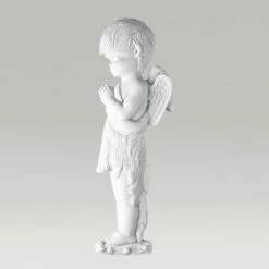 Wandrelief Engel Im Gebet Aus Marmorguss - Angelo Roma