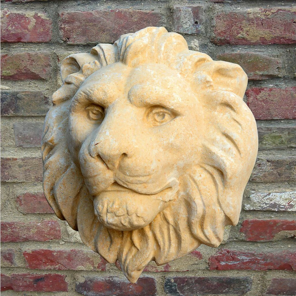 Wandrelief Löwenkopf Aus Steinguss - Enzo 3 Wandrelief Löwenkopf Aus Steinguss - Enzo