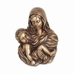 Wandrelief Maria Mit Kind Aus Bronze/Aluminium - Madonna Thekla