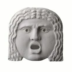 Wandrelief Maske Historisch Aus Steinguss - Mouth Of Truth