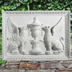 Wandrelief Mit Greifen Historisch Steinguss - Cruzaron