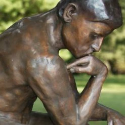 Wertvolle Bronze Figur - Der Denker Von Rodin -Outlet GARTENTRAUM Store wertvolle bronze figur der denker von rodin3