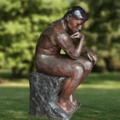 Wertvolle Bronze Figur - Der Denker Von Rodin -Outlet GARTENTRAUM Store wertvolle bronze figur der denker von rodin4