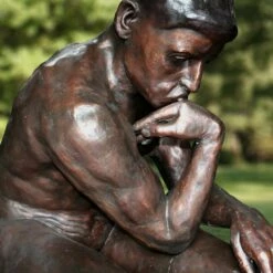 Wertvolle Bronze Figur - Der Denker Von Rodin -Outlet GARTENTRAUM Store wertvolle bronze figur der denker von rodin5