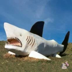 Wetterfeste Hai Holzfigur Zum Spielen - Die Holzidee - Hai Steven