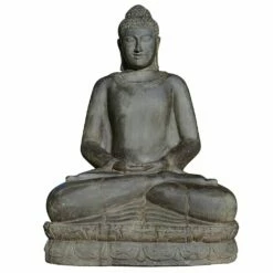 Wetterfeste Steinguss Buddha Skulptur In Meditation - Bima