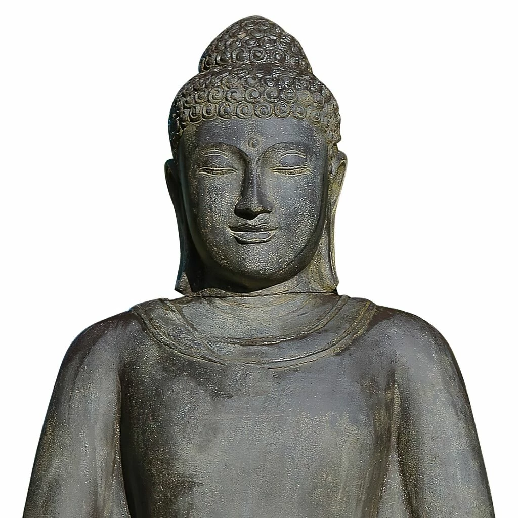 Wetterfeste Steinguss Buddha Skulptur In Meditation - Bima 4 Wetterfeste Steinguss Buddha Skulptur In Meditation - Bima – Bild 2