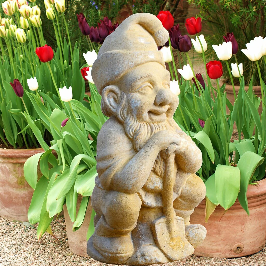 Witziger Gartenzwerg Mit Schaufel - Wendelin 4 Witziger Gartenzwerg Mit Schaufel - Wendelin – Bild 2