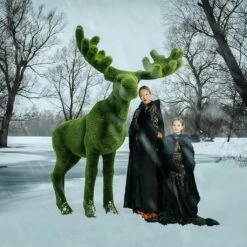 XXL Garten Skulptur Elch - Formschnitt Gartenfigur - Kunststoff - Elliott -Outlet GARTENTRAUM Store xxl garten skulptur elch formschnitt gartenfigur kunststoff elliott3