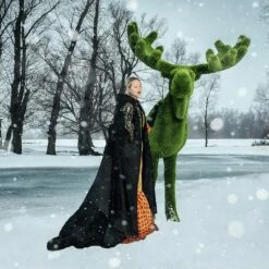 XXL Garten Skulptur Elch - Formschnitt Gartenfigur - Kunststoff - Elliott -Outlet GARTENTRAUM Store xxl garten skulptur elch formschnitt gartenfigur kunststoff elliott4