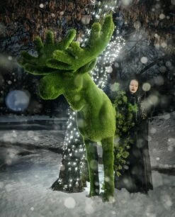 XXL Garten Skulptur Elch - Formschnitt Gartenfigur - Kunststoff - Elliott -Outlet GARTENTRAUM Store xxl garten skulptur elch formschnitt gartenfigur kunststoff elliott5