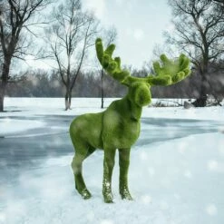 XXL Garten Skulptur Elch - Formschnitt Gartenfigur - Kunststoff - Elliott -Outlet GARTENTRAUM Store xxl garten skulptur elch formschnitt gartenfigur kunststoff elliott7